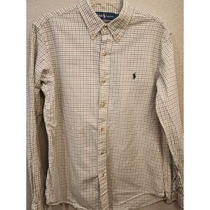 Ralph Lauren Polo Men's Long Sleeve Button Front Shirt Size Large
